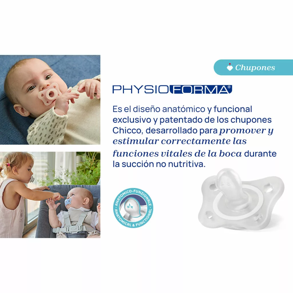 پستانک 2عددی فیزیو فورما Physio Forma جوجه تیغی قاصدک 16-6ماه چیکو Chicco