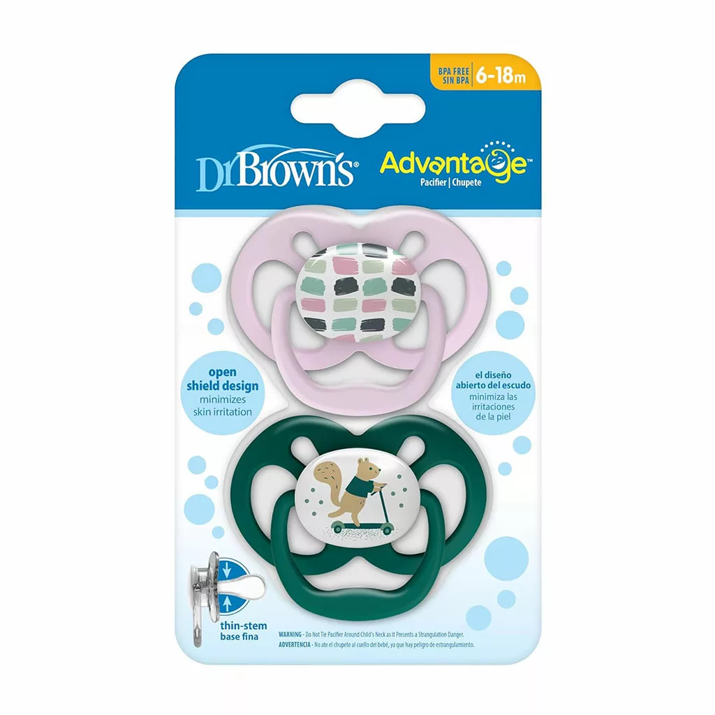 پستانک ارتودنسی  2عددی 6تا18ماه دکتر براون Dr.Browns