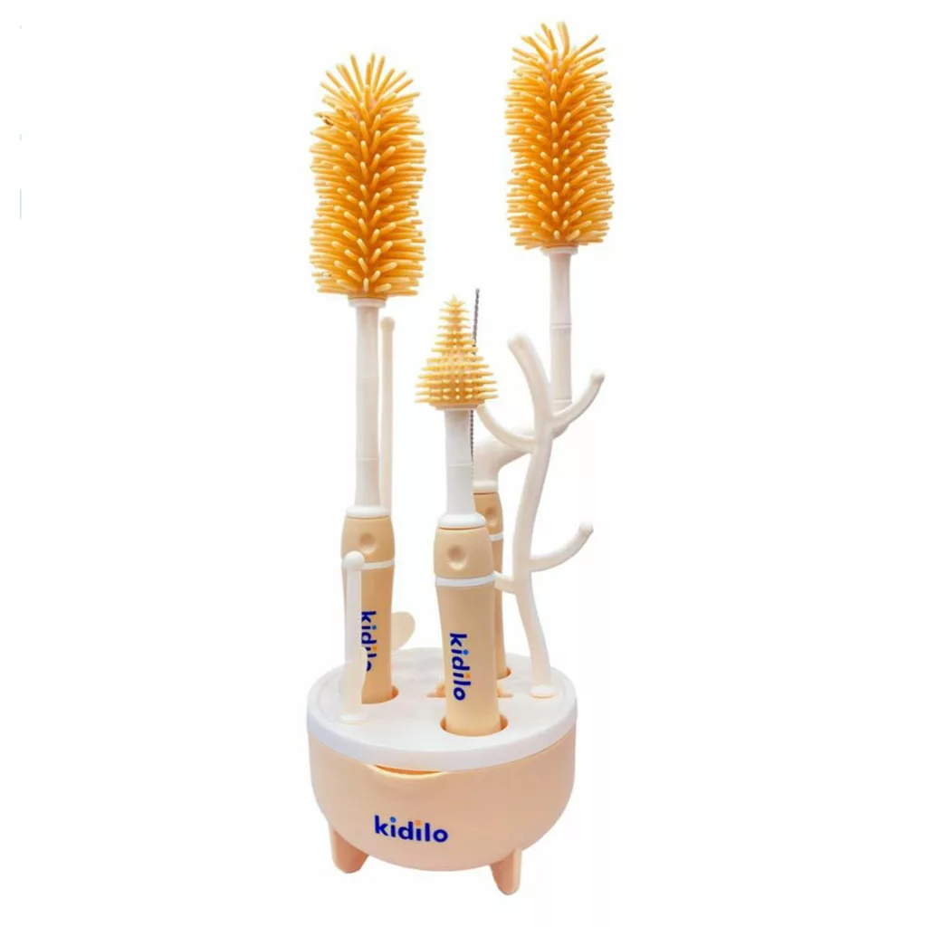 ست برس شیشه‌شور و آبچکان ۸ تکه نوزاد Kidilo مدل KD-6016