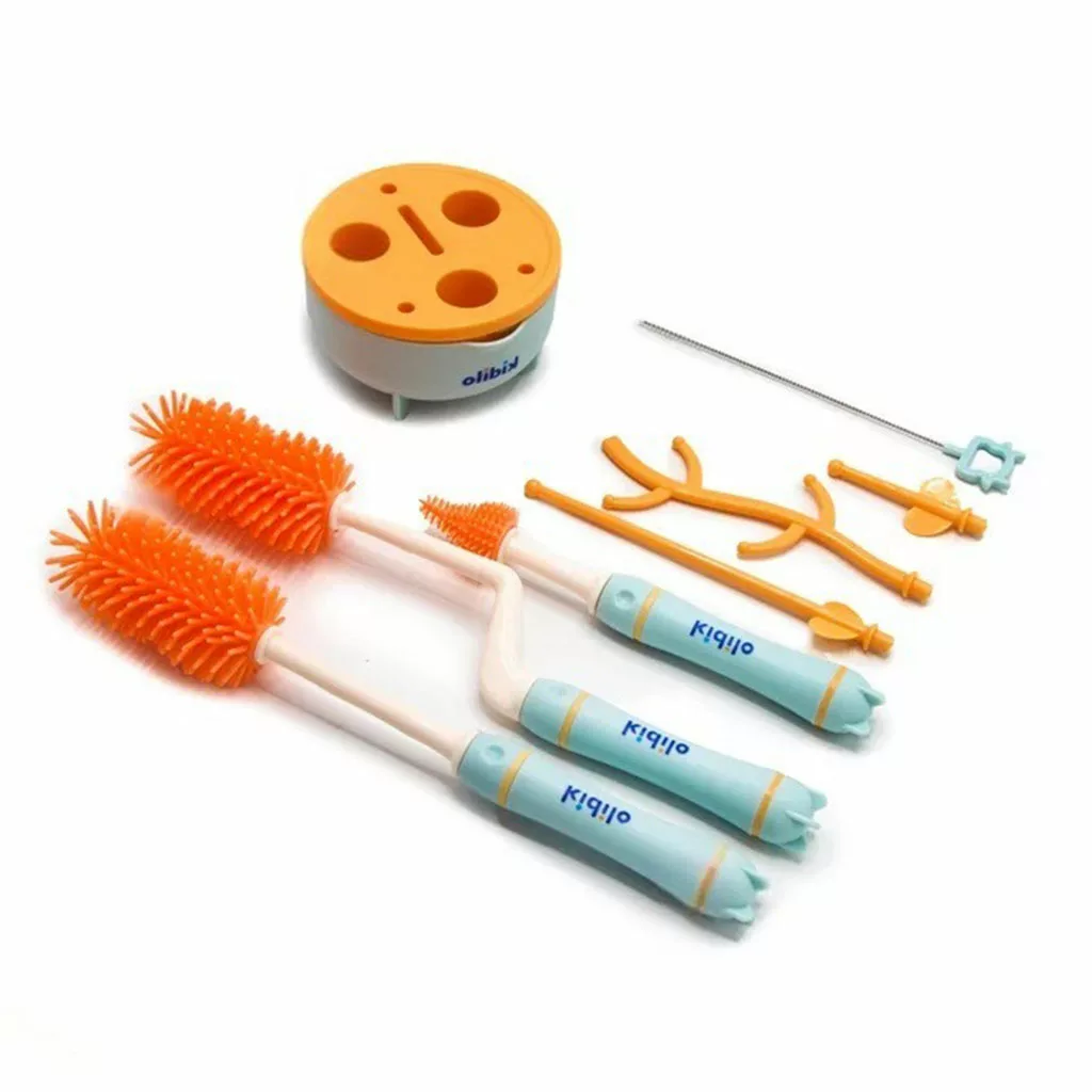 ست برس شیشهشور و آبچکان ۸ تکه نوزاد Kidilo مدل KD-6016