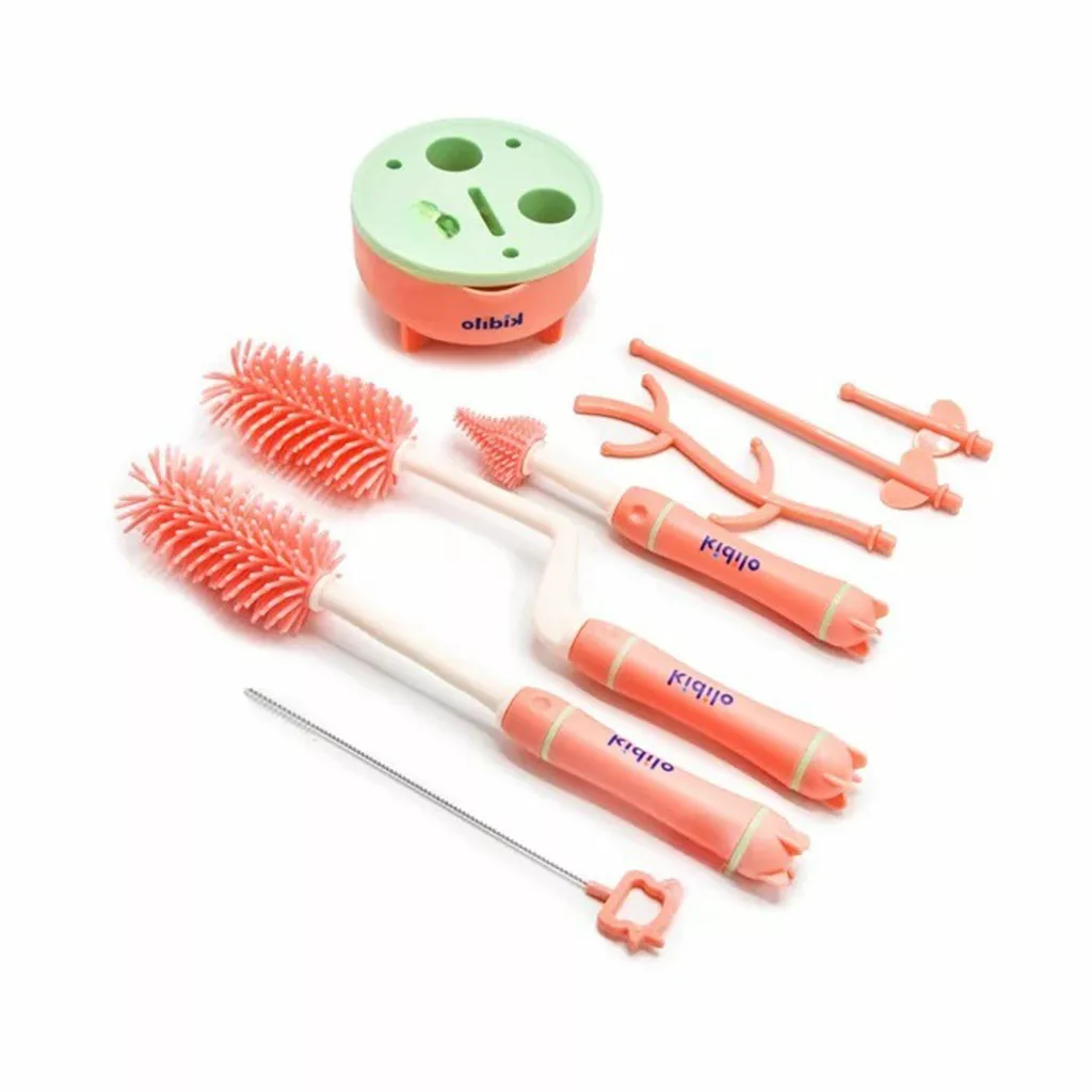 ست برس شیشهشور و آبچکان ۸ تکه نوزاد Kidilo مدل KD-6016