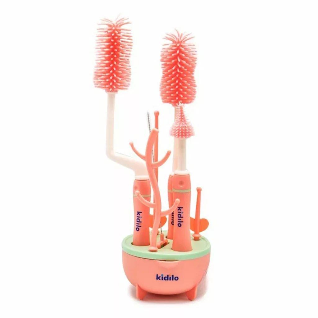 ست برس شیشهشور و آبچکان ۸ تکه نوزاد Kidilo مدل KD-6016