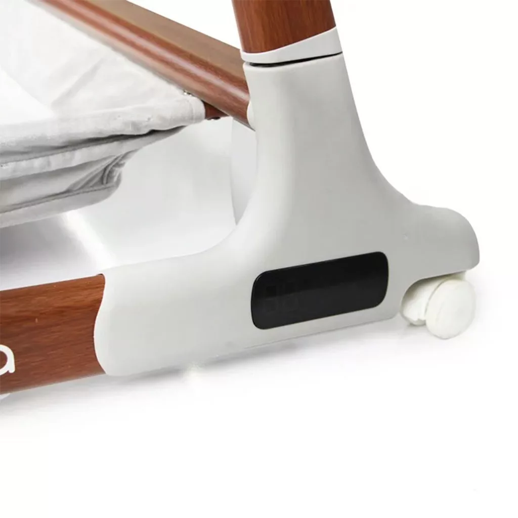 گهواره تخت کنار مادر برقی مونته مدل Orea پایه طرح چوب 5 سرعته Monte