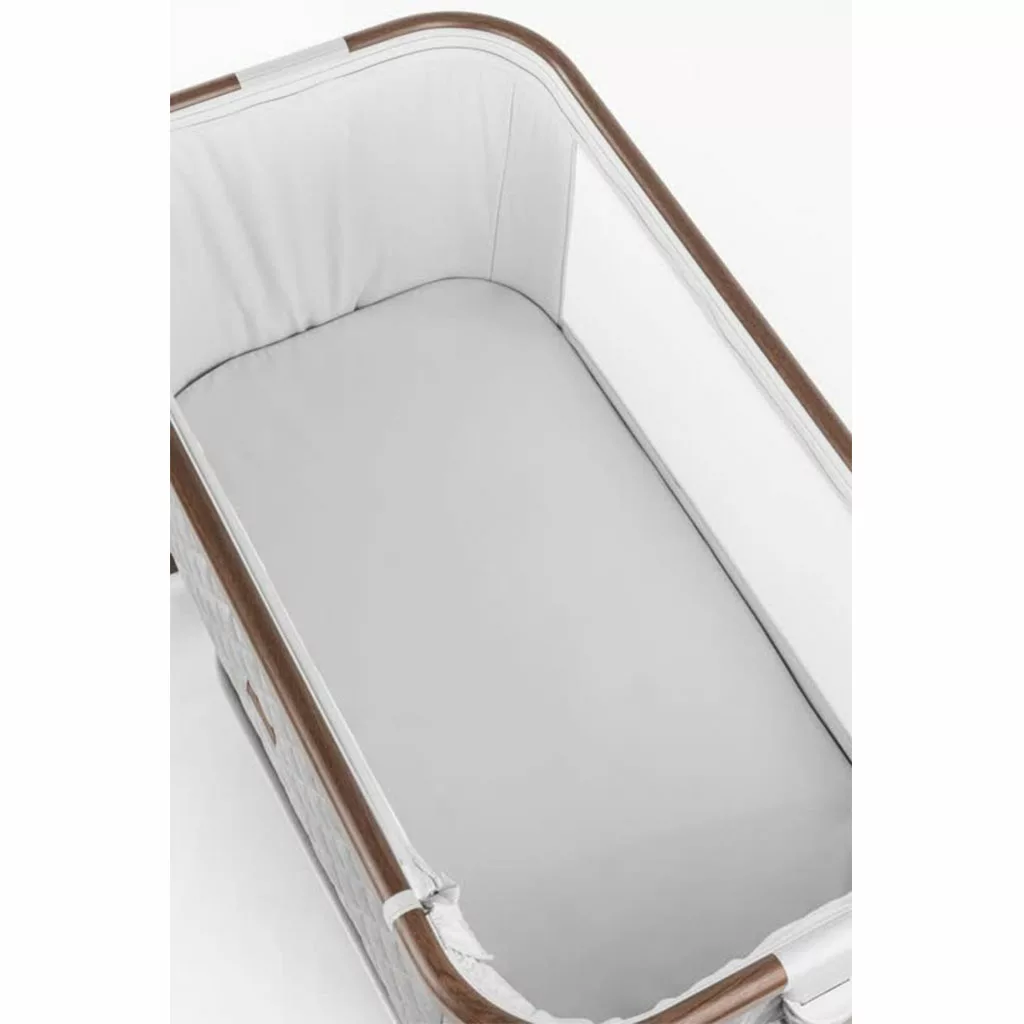 گهواره تخت کنار مادر برقی مونته مدل Orea پایه طرح چوب 5 سرعته Monte