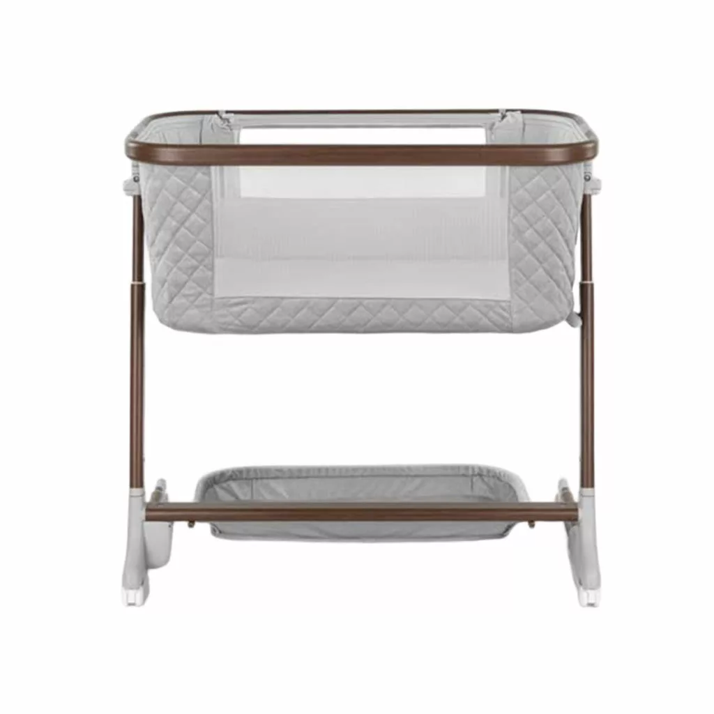 گهواره تخت کنار مادر برقی مونته مدل Orea پایه طرح چوب 5 سرعته Monte