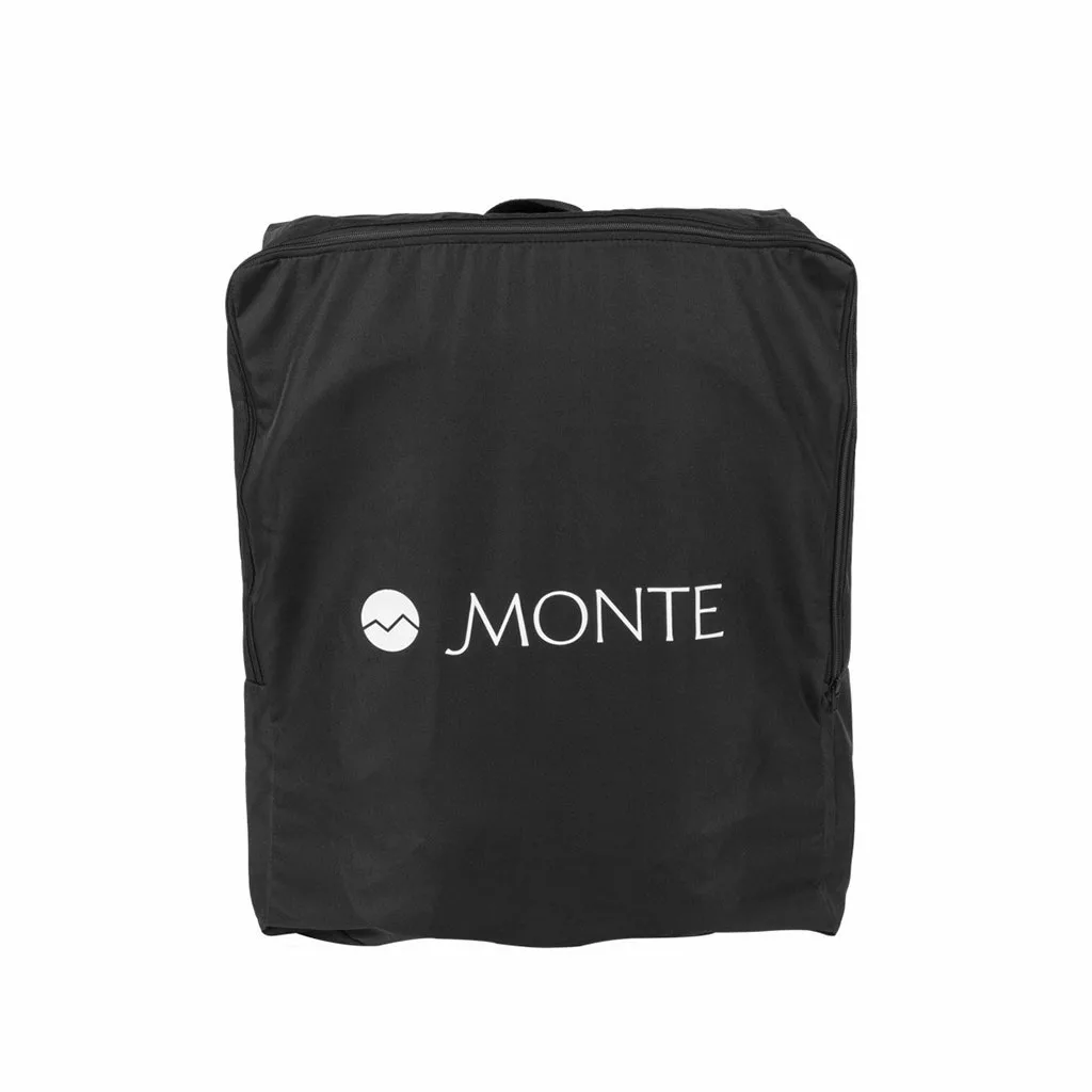 کالسکه مسافرتی کابین سایز تاشو مونته دسته عصایی بدنه مشکی Monte