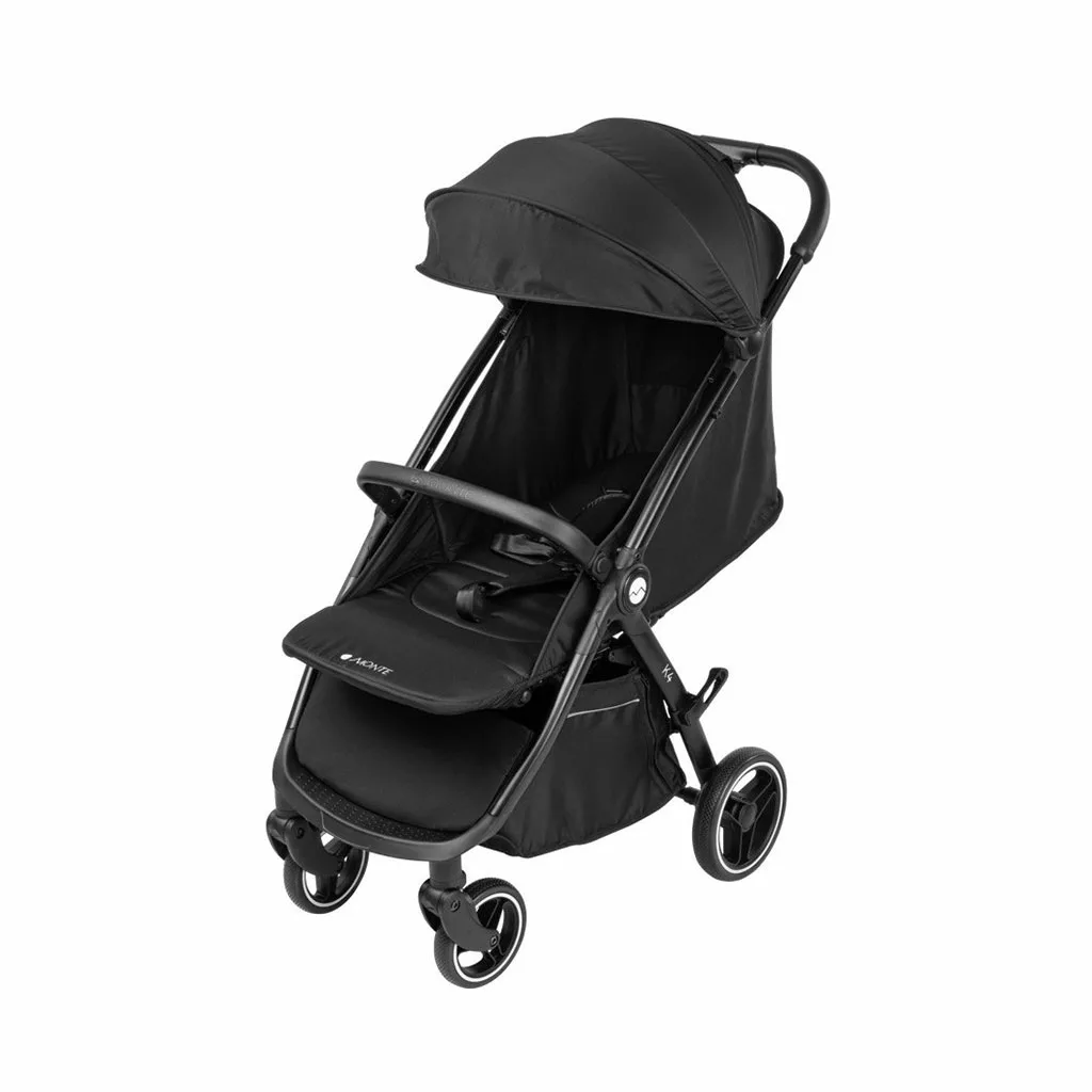 کالسکه مسافرتی کابین سایز تاشو مونته دسته عصایی بدنه مشکی Monte