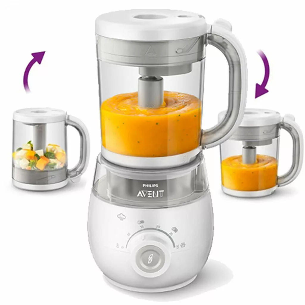 دستگاه غذاساز اونت 4در1 بخارپز خردکن مخلوط کن steamer blender premium Avent
