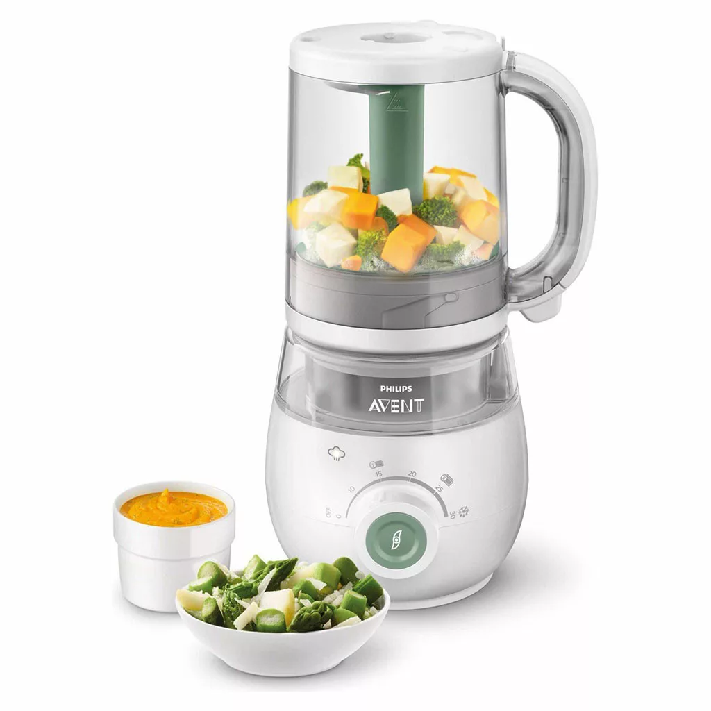 دستگاه غذاساز اونت 4در1 بخارپز خردکن مخلوط کن steamer blender premium Avent