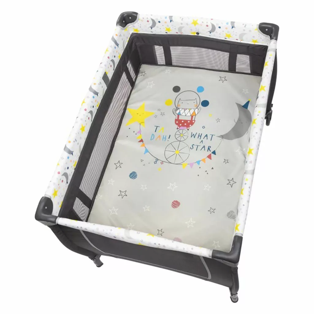 تخت پارک بیبی ترند مدل Lil Snooze Deluxe II Nursery Center Twinkle Little Moon babytrend