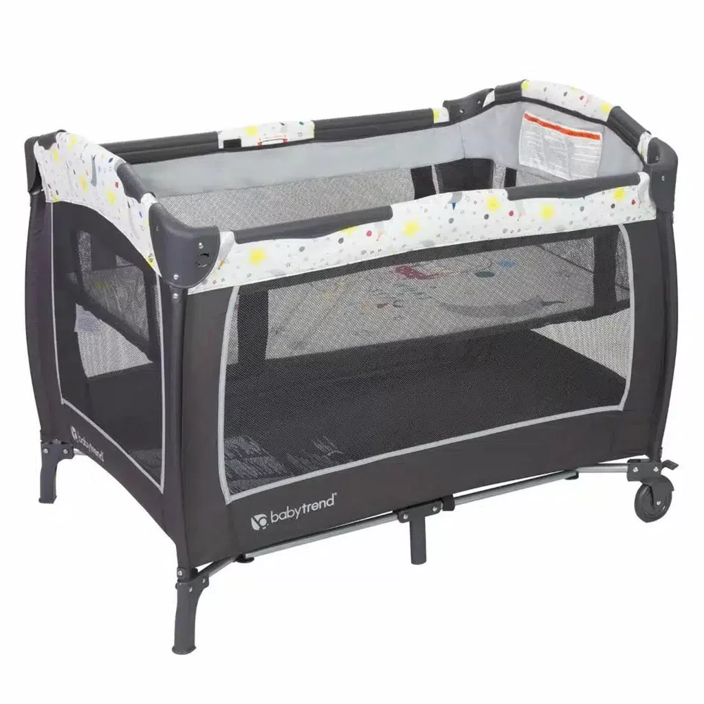 تخت پارک بیبی ترند مدل Lil Snooze Deluxe II Nursery Center Twinkle Little Moon babytrend