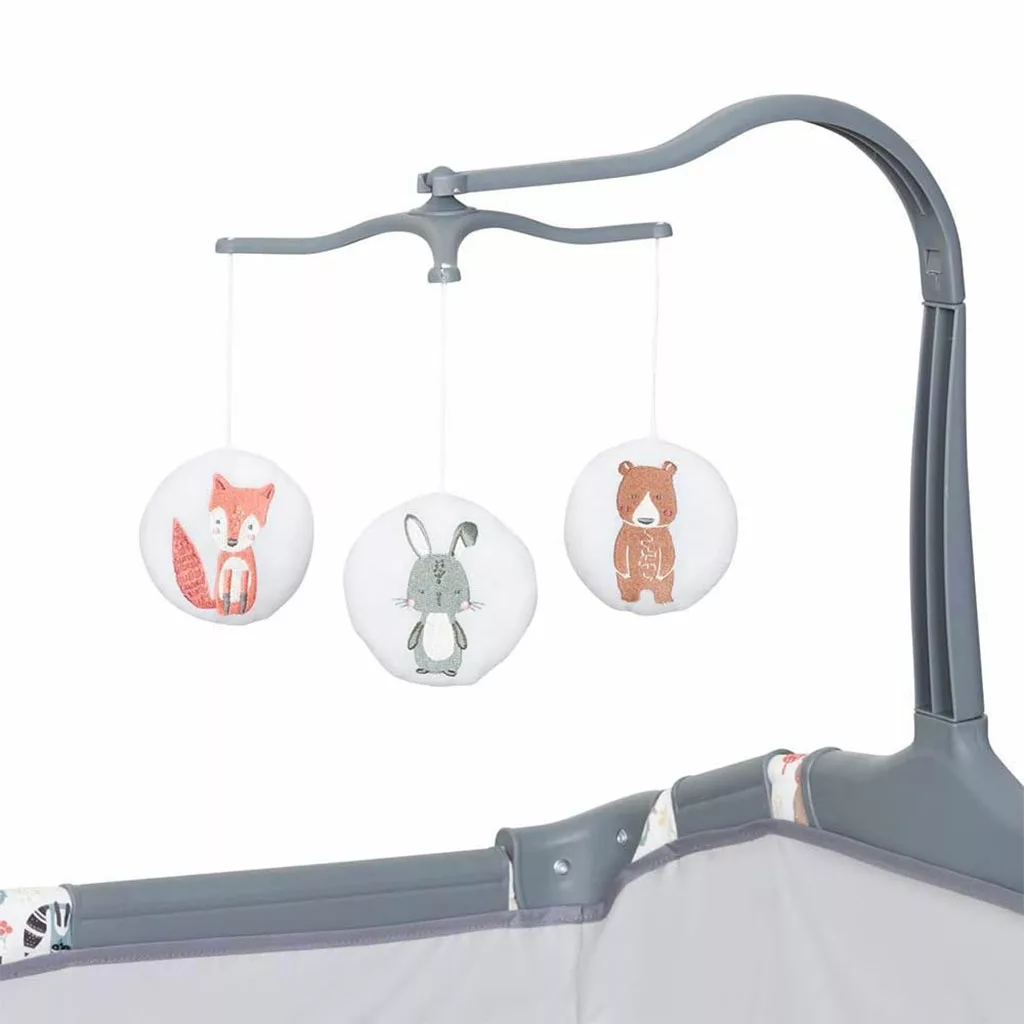 تخت پارک بیبی ترند مدل Nursery Center/ Playard خرس روباه babytrend