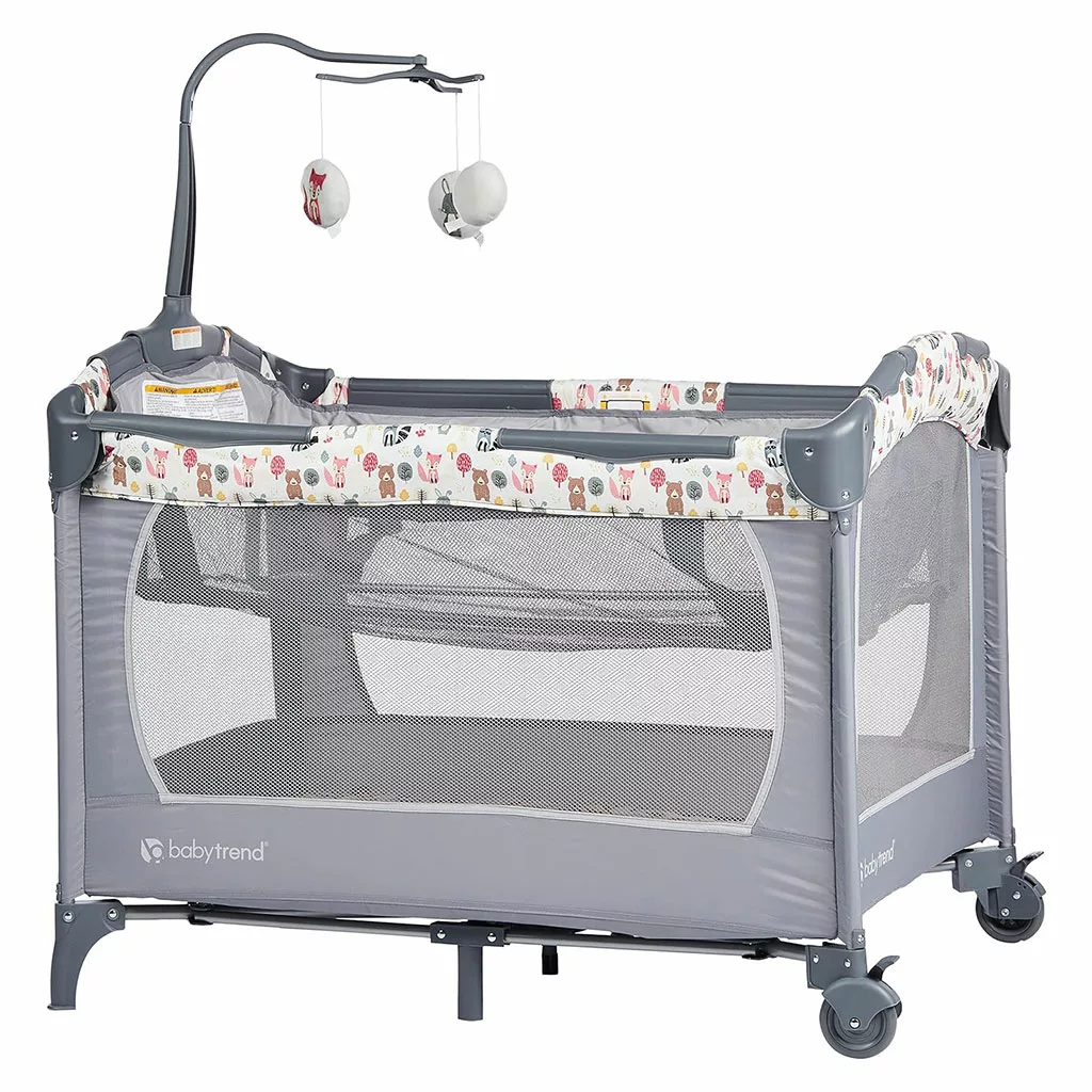 تخت و پارک نوزاد بیبی ترند babytrend مدل Nursery Center