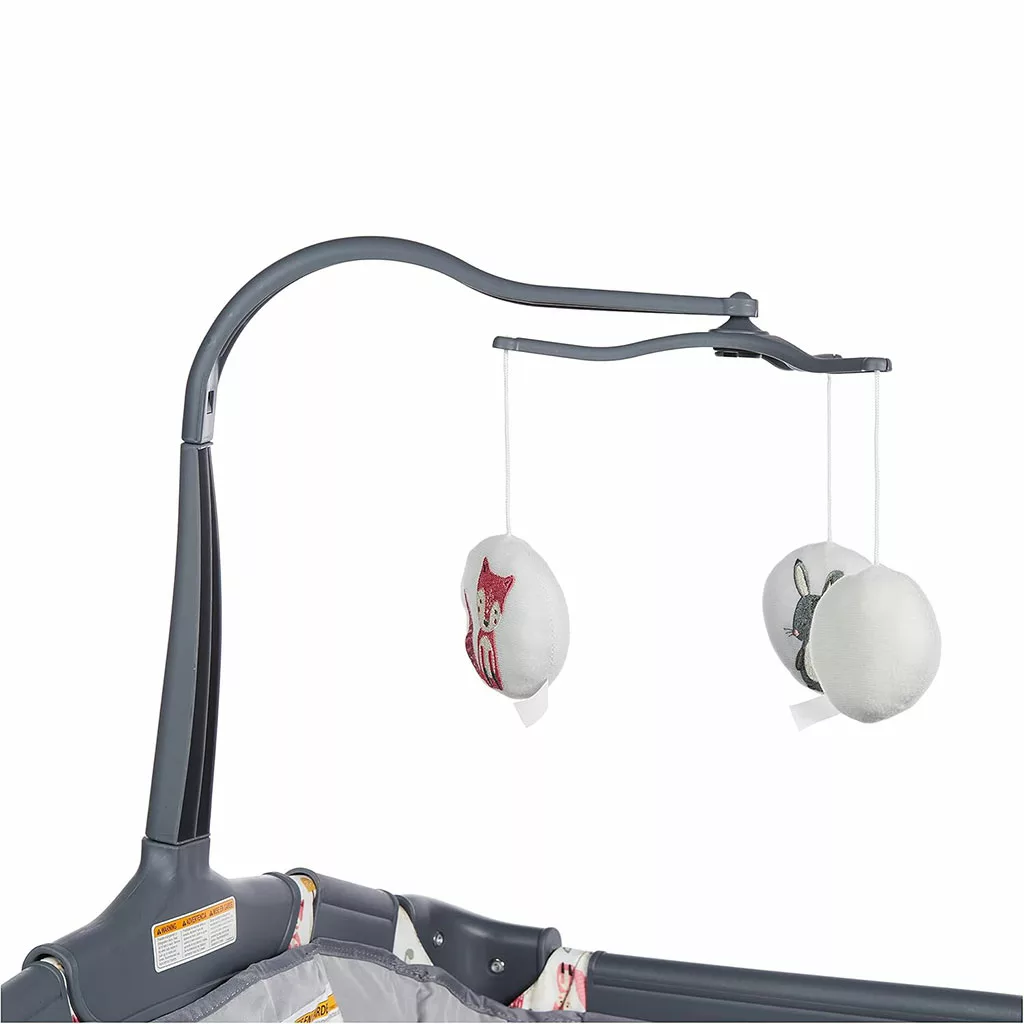 تخت پارک بیبی ترند مدل Nursery Center/ Playard خرس روباه babytrend