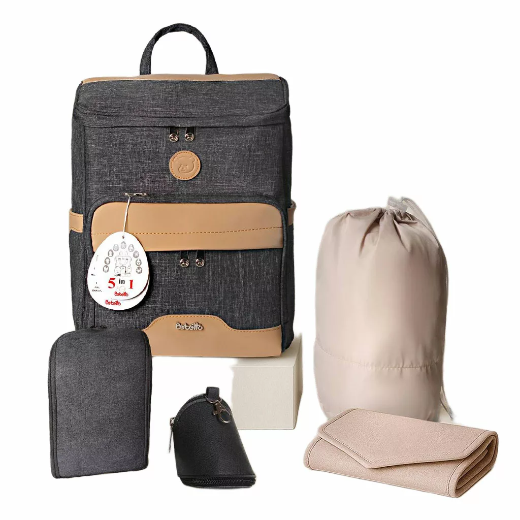 ساک لوازم کوله ای ببتو مدل تینو Tino آکسفورد نما چرم Bebetto