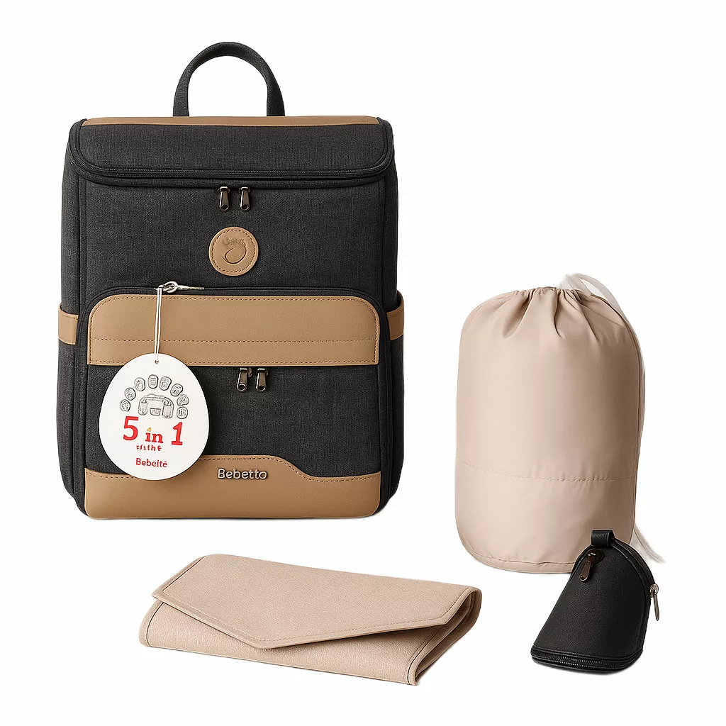 ساک لوازم کوله ای ببتو مدل تینو Tino آکسفورد نما چرم Bebetto
