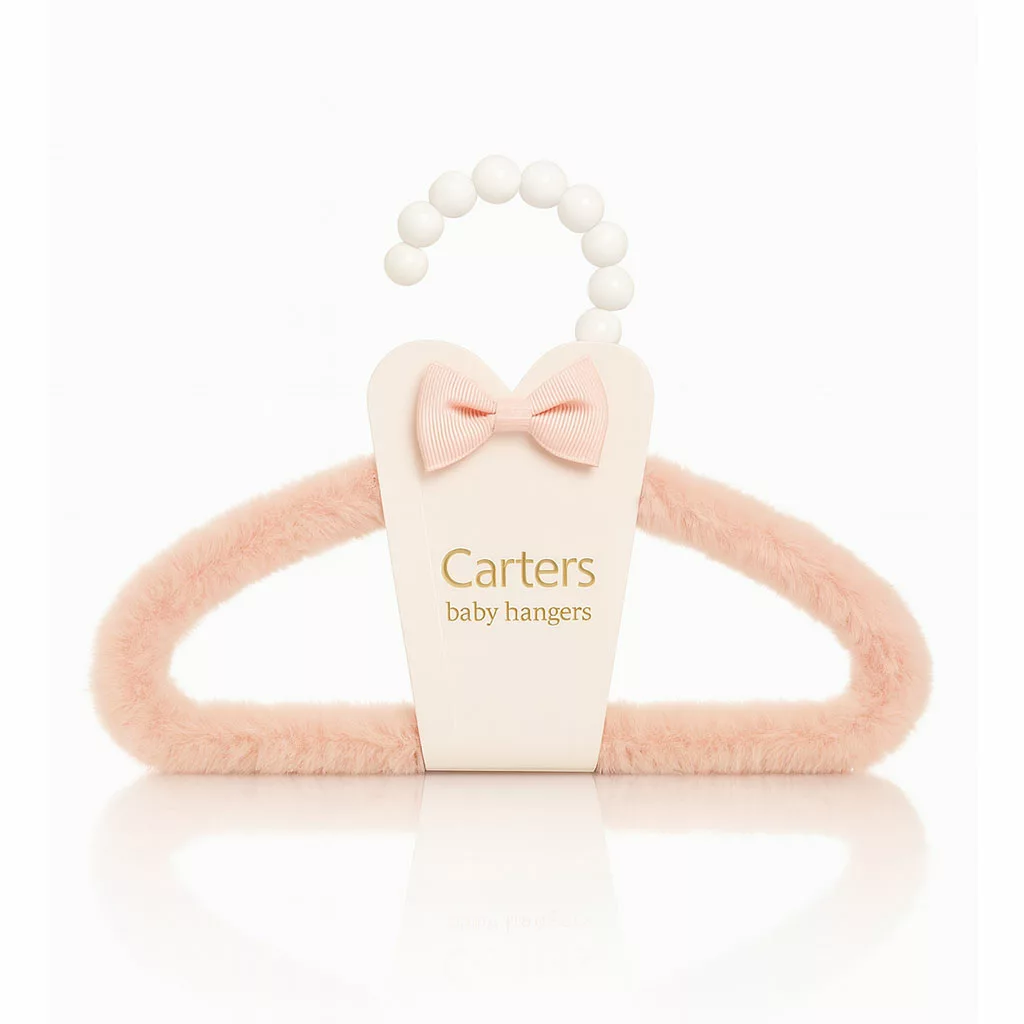 چوب لباسی خز پولیشی کرم صدفی پاپیون رنگی کارترز Carters