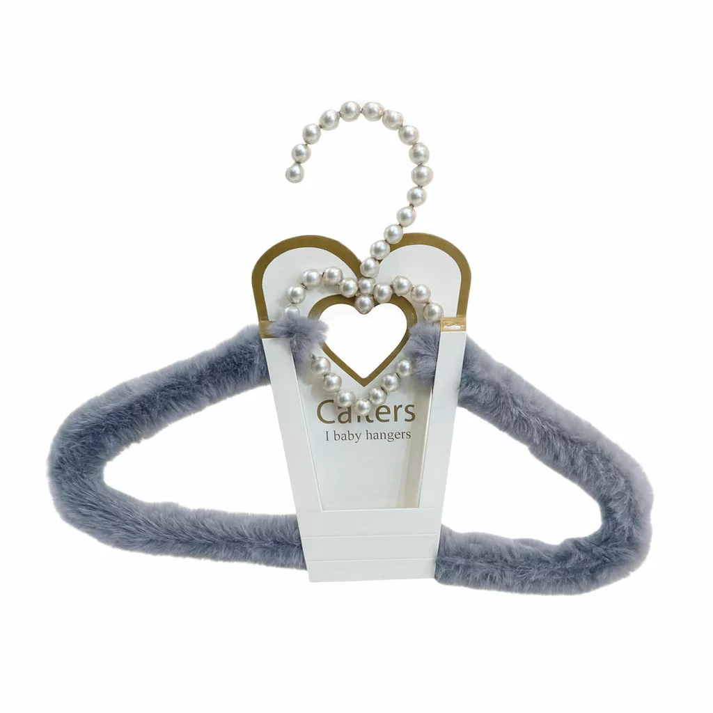 چوب لباسی خز پولیشی قلب صدفی کارترز Carters