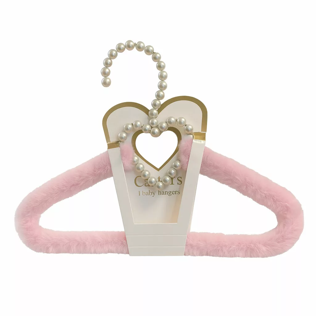 چوب لباسی خز پولیشی قلب صدفی کارترز Carters