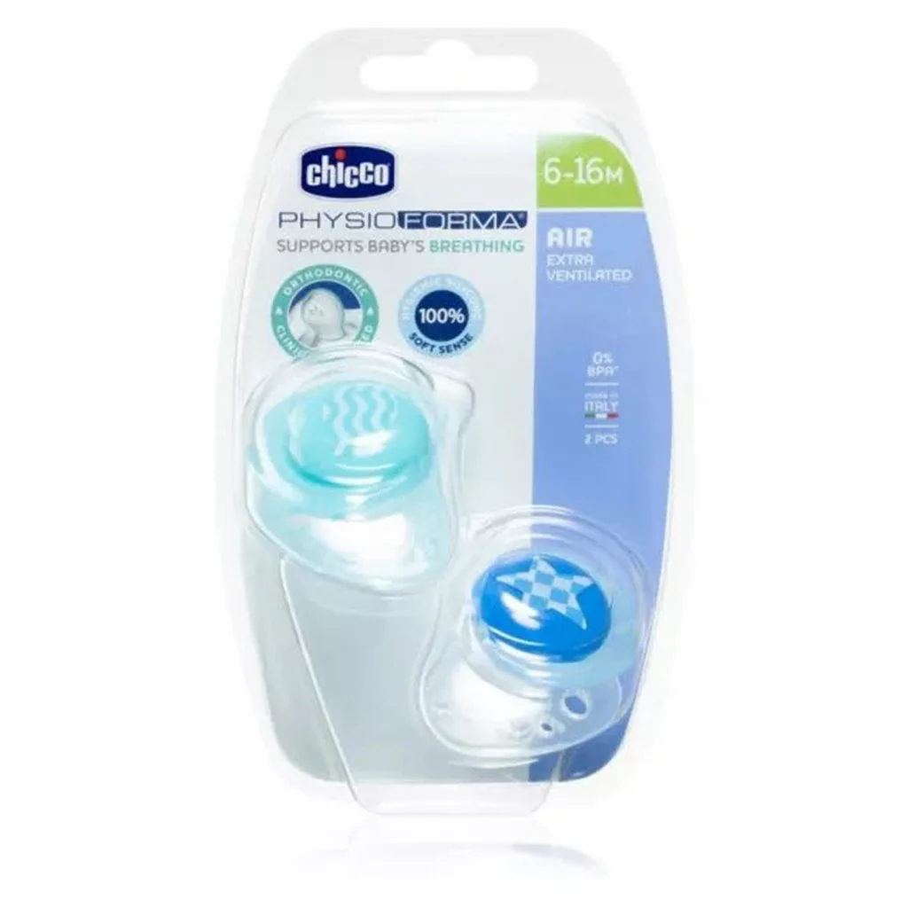 پستانک ارتودنسی 2عددی 6تا 16 ماه فیزیو فورما مدل ستاره ماهی چیکو Chicco