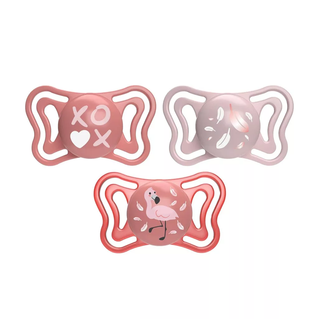 پستانک 2عددی فیزیو فورما لایت Physio Forma Light پر قو فلامینگو چیکو 16-6ماه Chicco