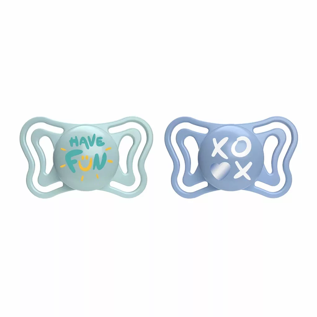 پستانک 2عددی فیزیو فورما لایت Physio Forma Light ضربدر Have fon قلب چیکو 16-6ماه Chicco