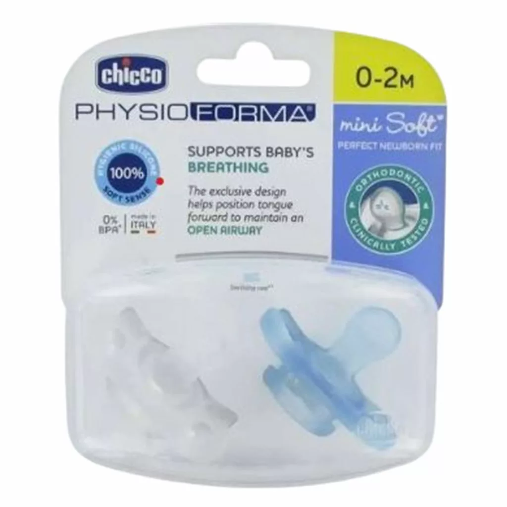 پستانک 2عددی فیزیو فورما Physio Forma Mini Soft دخترانه 2-0ماه چیکو Chicco