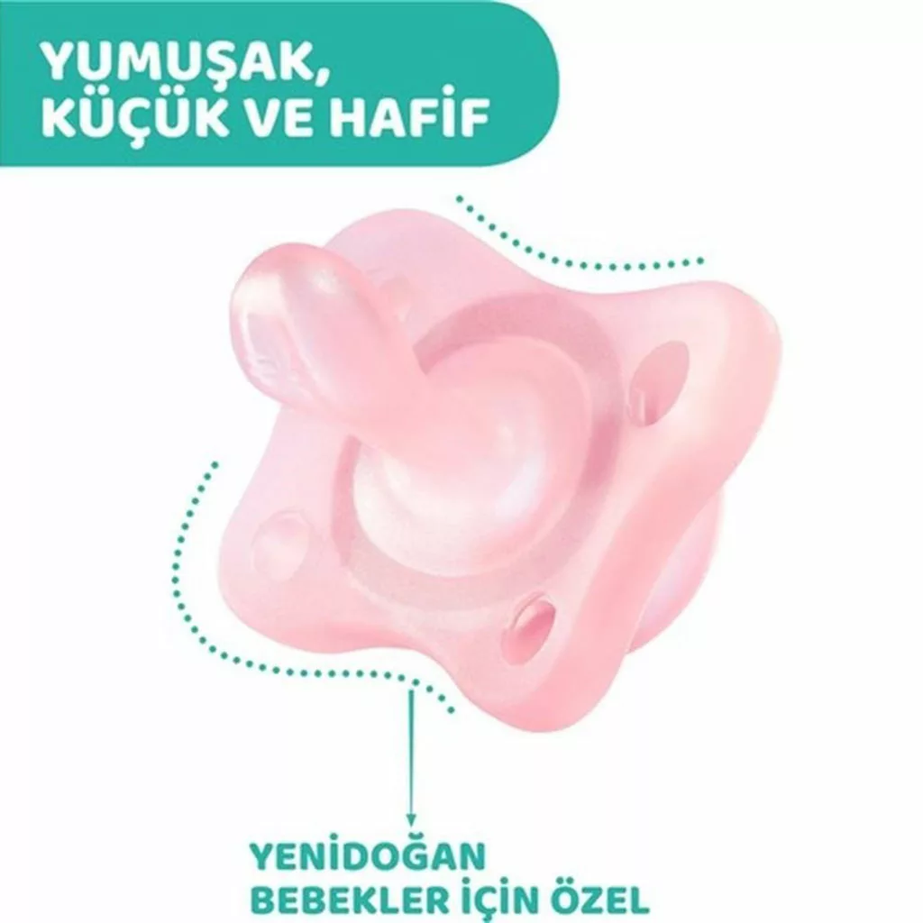 پستانک 2عددی فیزیو فورما Physio Forma Mini Soft دخترانه 2-0ماه چیکو Chicco