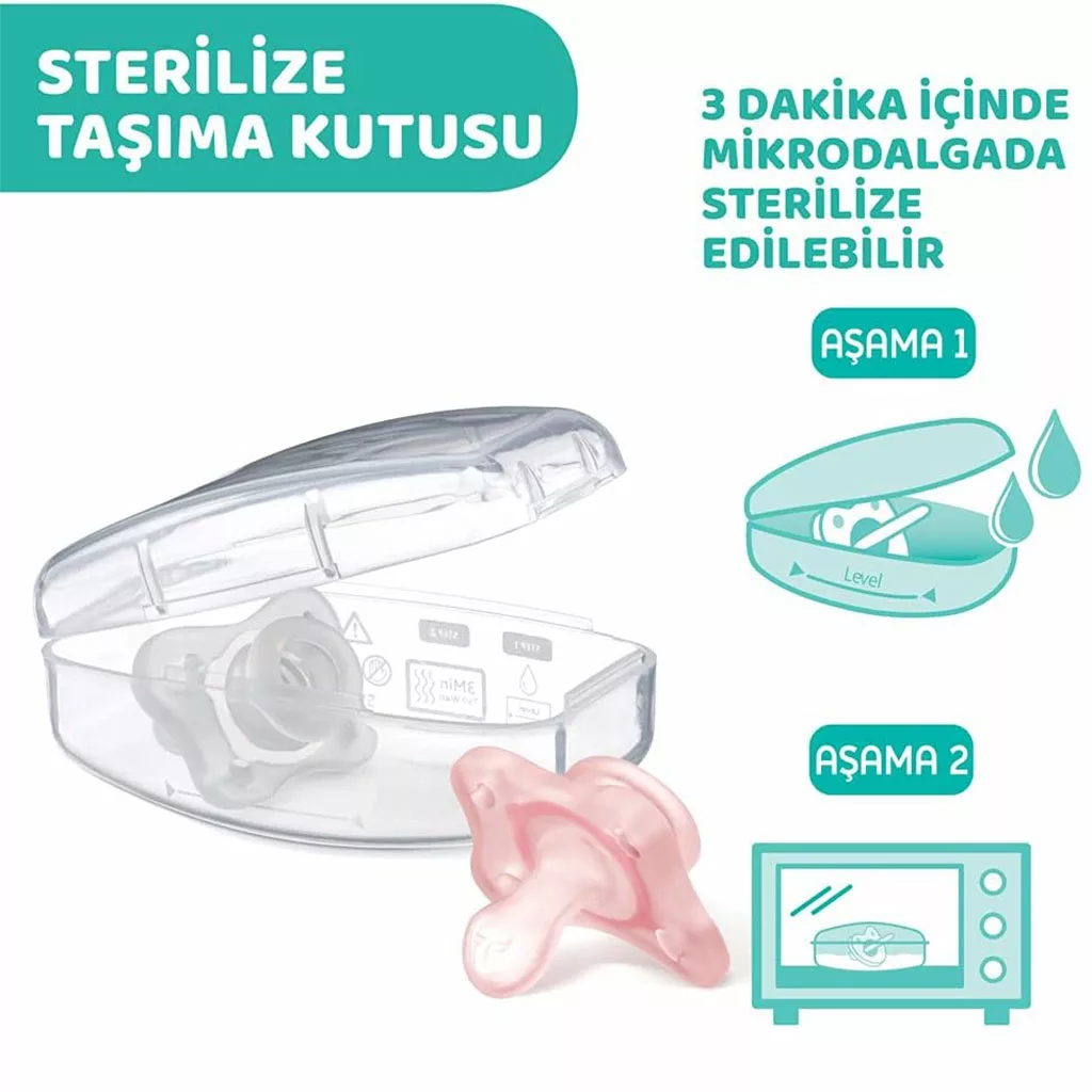 پستانک 2عددی فیزیو فورما Physio Forma Mini Soft دخترانه 2-0ماه چیکو Chicco