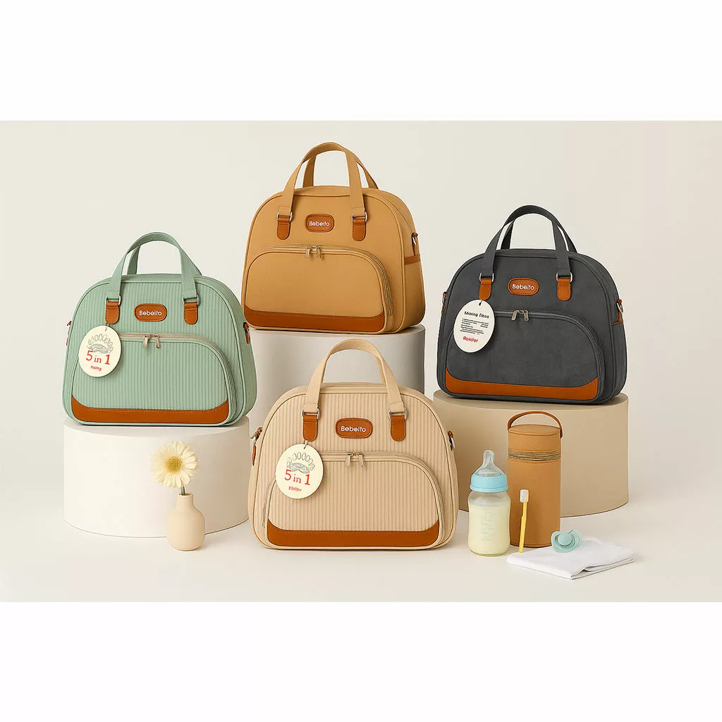 ساک لوازم ببتو مدل لوکاس Lucas نما چرم Bebetto