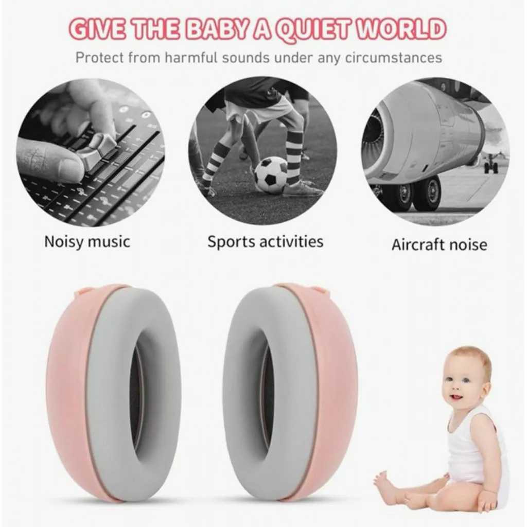 محافظ گوش نوزاد و کودک (Baby Earmuff) ضد صدا – استاندارد EN 352-1:2020 – SNR 25dB + کیف حمل (little ears)