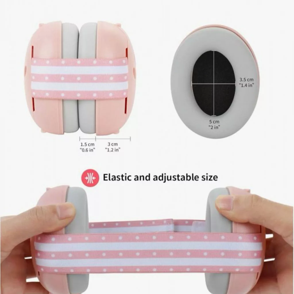 محافظ گوش نوزاد و کودک (Baby Earmuff) ضد صدا – استاندارد EN 352-1:2020 – SNR 25dB + کیف حمل (little ears)