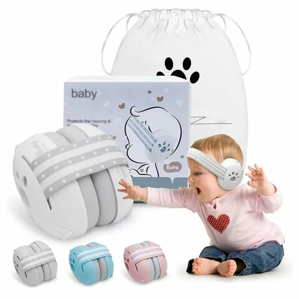 محافظ گوش نوزاد و کودک (Baby Earmuff) ضد صدا – استاندارد EN 352-1:2020 – SNR 25dB + کیف حمل (little ears)