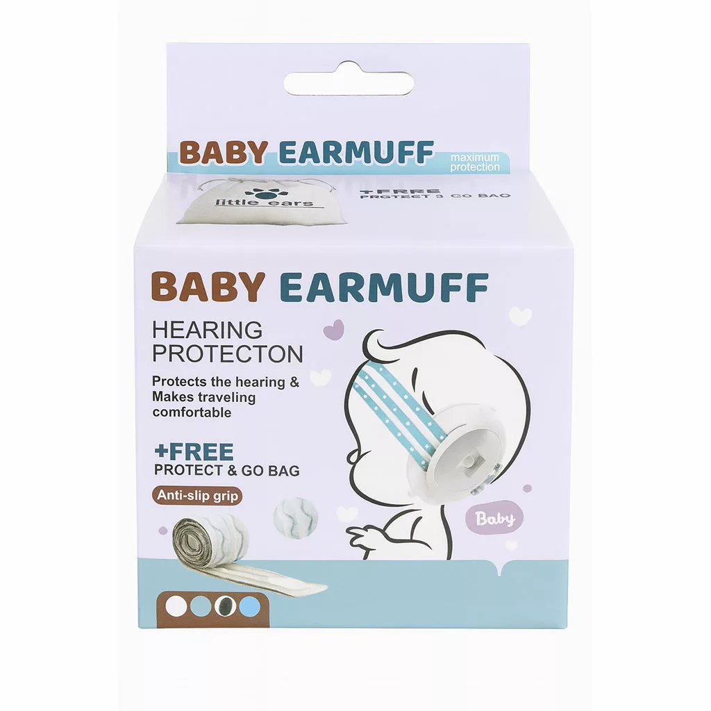 محافظ گوش نوزاد و کودک (Baby Earmuff) ضد صدا – استاندارد EN 352-1:2020 – SNR 25dB + کیف حمل (little ears)