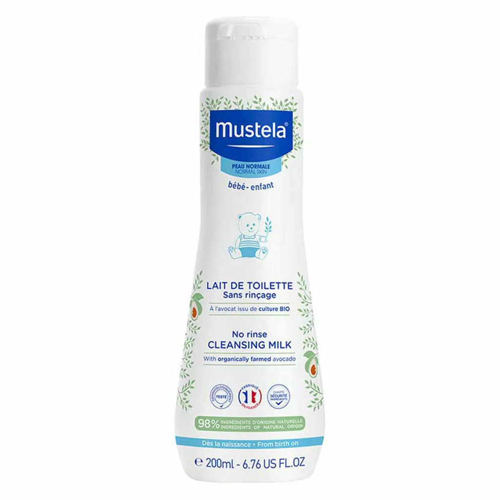 لوسیون بدون آبکشی ماستلا 98% ارگانیک آووکادو 200 میل Mustela No Rinse Cleansing Milk