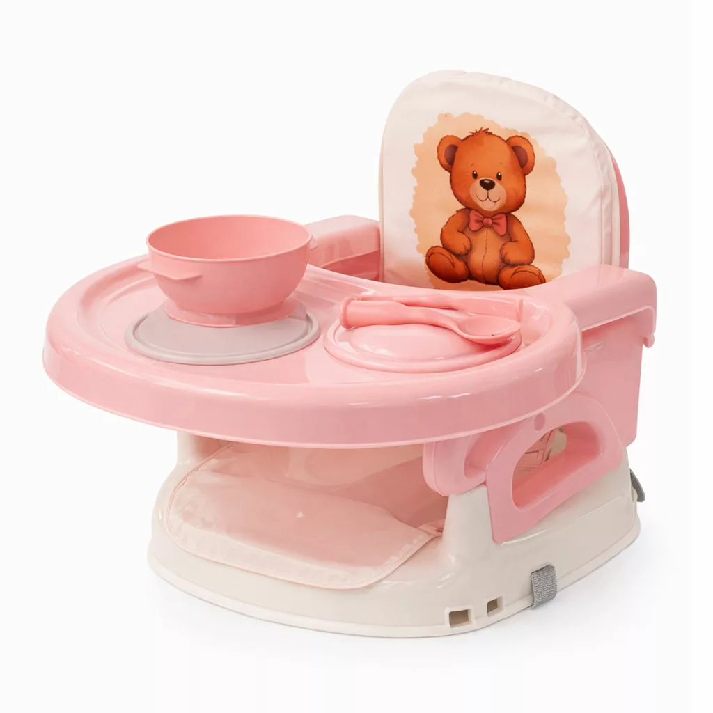 صندلی غذای پرتابل سوواندا سورنا تشک طرح خرس تدی گوشدار Suvanda Shebli nini