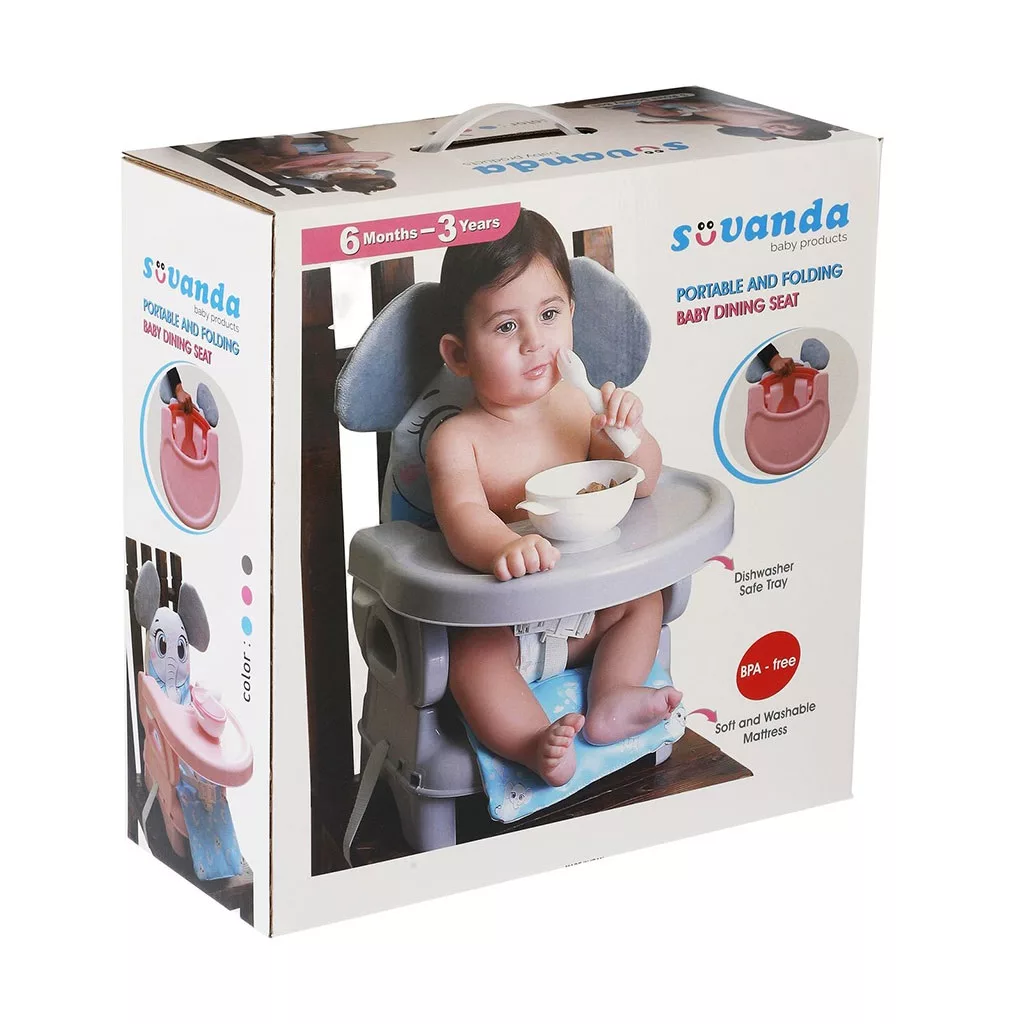 صندلی غذای پرتابل سوواندا سورنا تشک طرح خرس پو گوشدار Suvanda Shebli nini