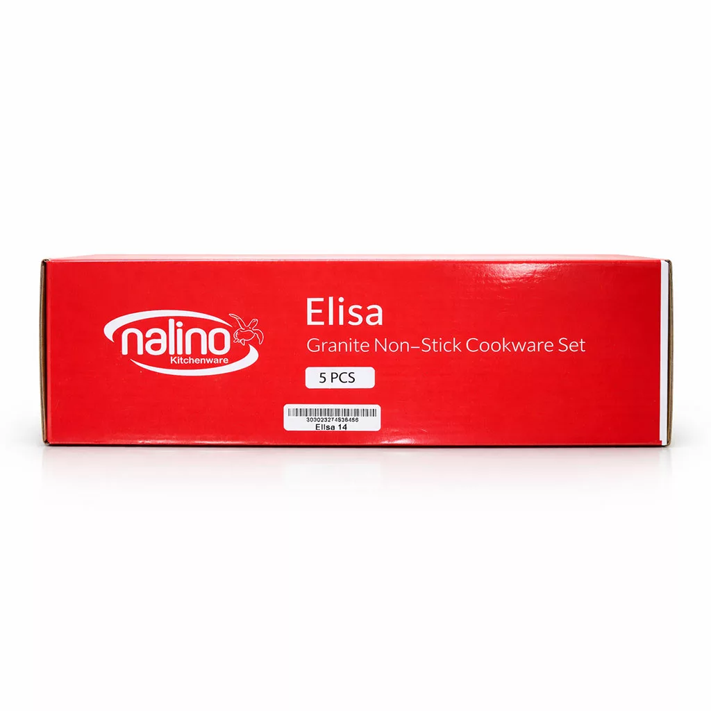 سرویس قابلمه گرانیتی نچسب نالینو مدل Elisa الیسا ۵ پارچه سایز 12 | کد 4535455