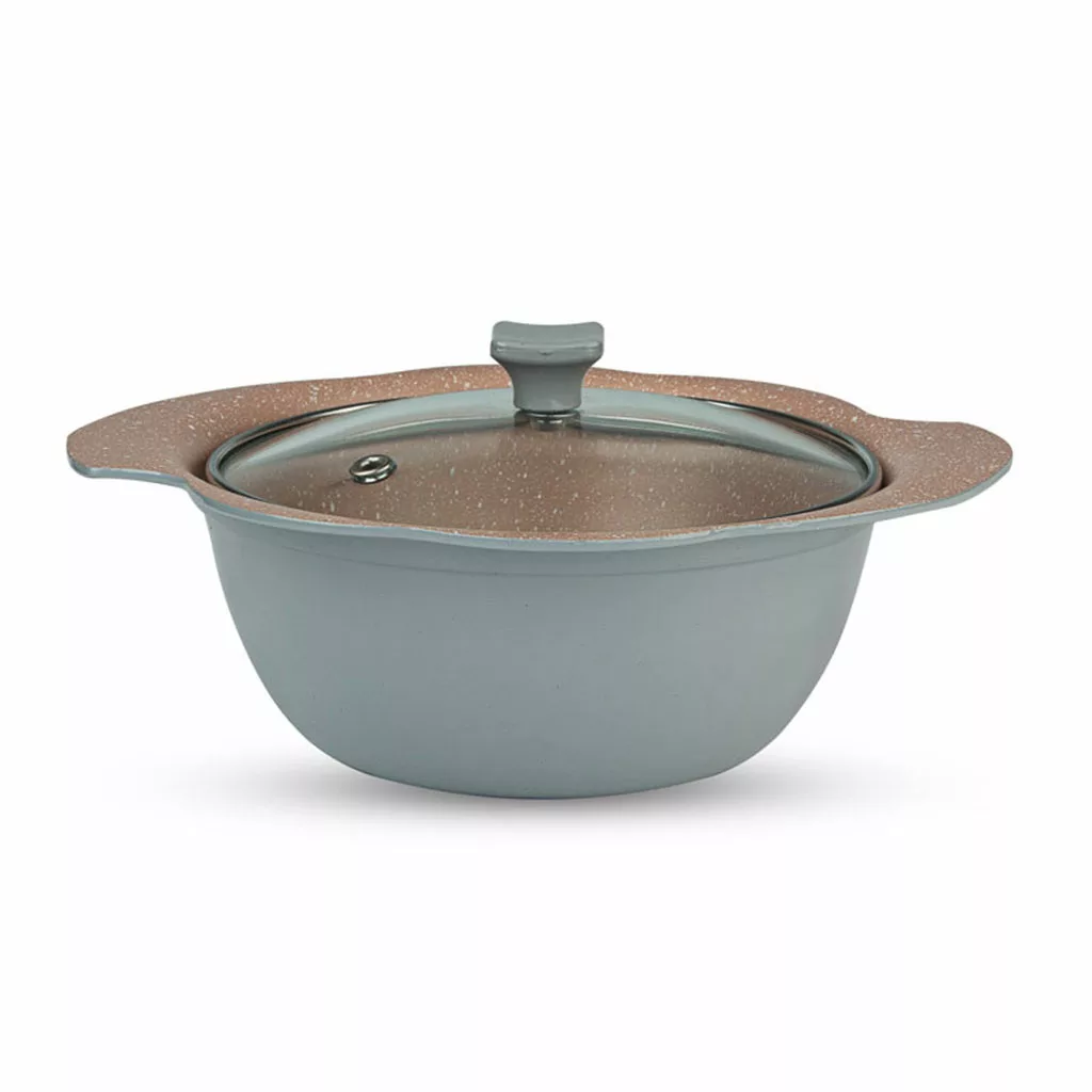 سرویس قابلمه گرانیتی نچسب نالینو مدل Elisa الیسا ۵ پارچه سایز 14 | کد 4535456