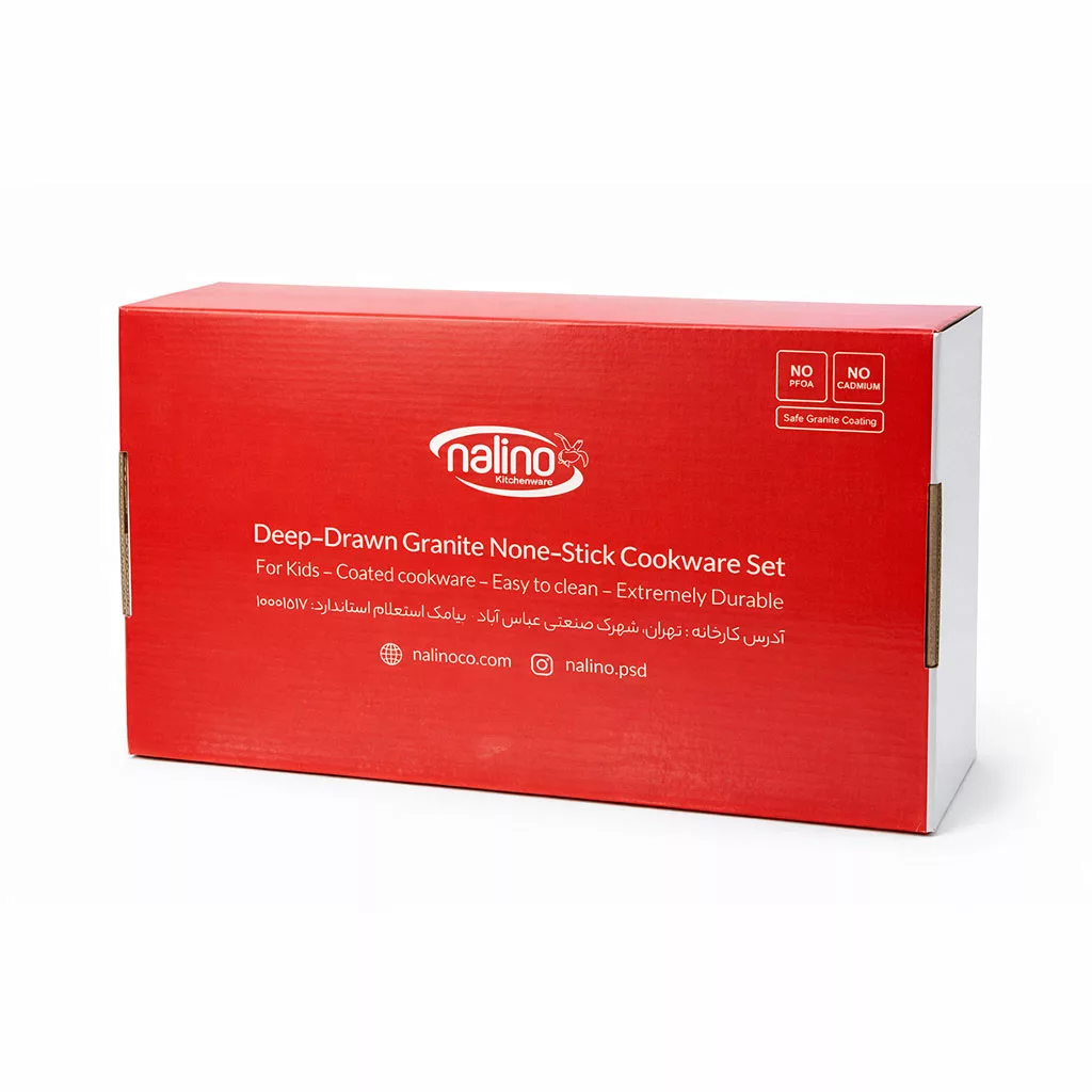 سرویس قابلمه گرانیتی نچسب نالینو مدل Elisa الیسا ۵ پارچه سایز 14 | کد 4535456