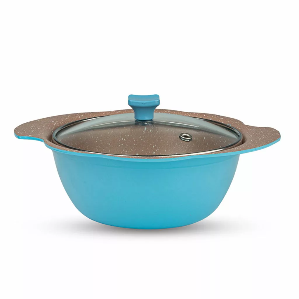 سرویس قابلمه گرانیتی نچسب نالینو مدل Elisa الیسا ۵ پارچه سایز 14 | کد 4535456