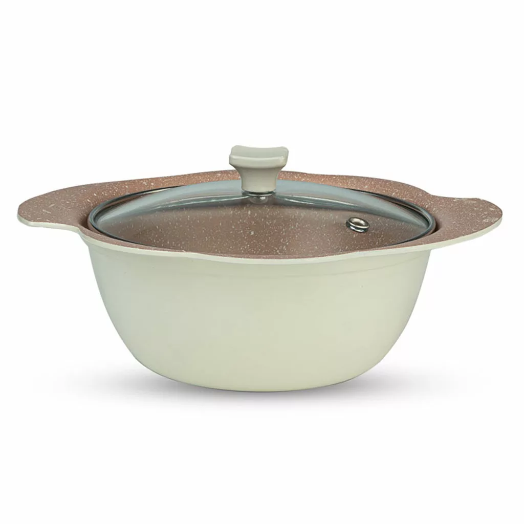 سرویس قابلمه گرانیتی نچسب نالینو مدل Elisa الیسا ۵ پارچه سایز 14 | کد 4535456