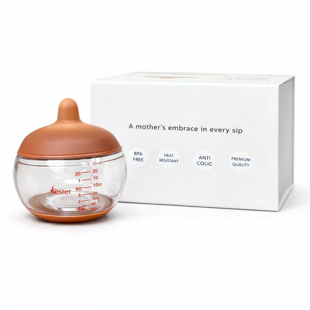شیشه شیر نستر 220 میلیلیتر شبیهساز سینه مادر | آناتومی بدن Nester